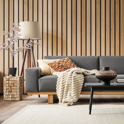 Sofa mit Holz