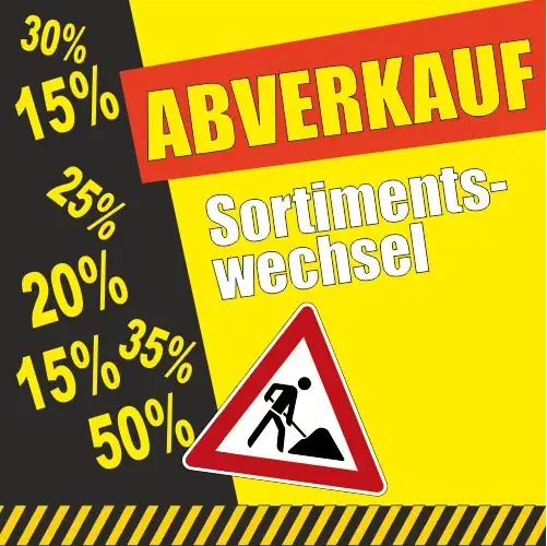 Jetzt sparen beim Abverkauf